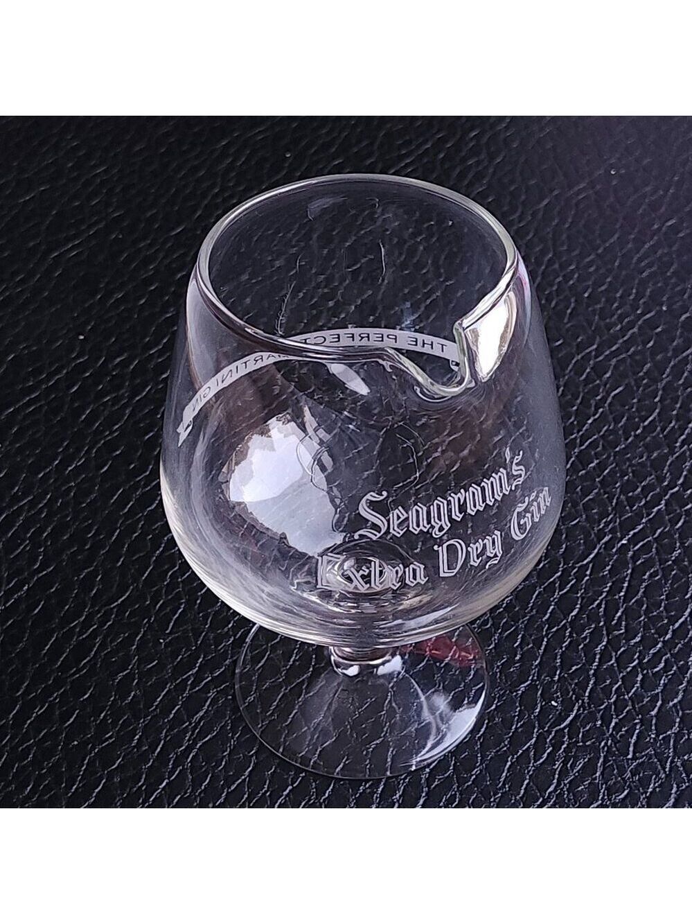 SEAGRAM'S EXTRA DRY GIN  Snifter Glass Pourer "The Perfect Martini Gin"